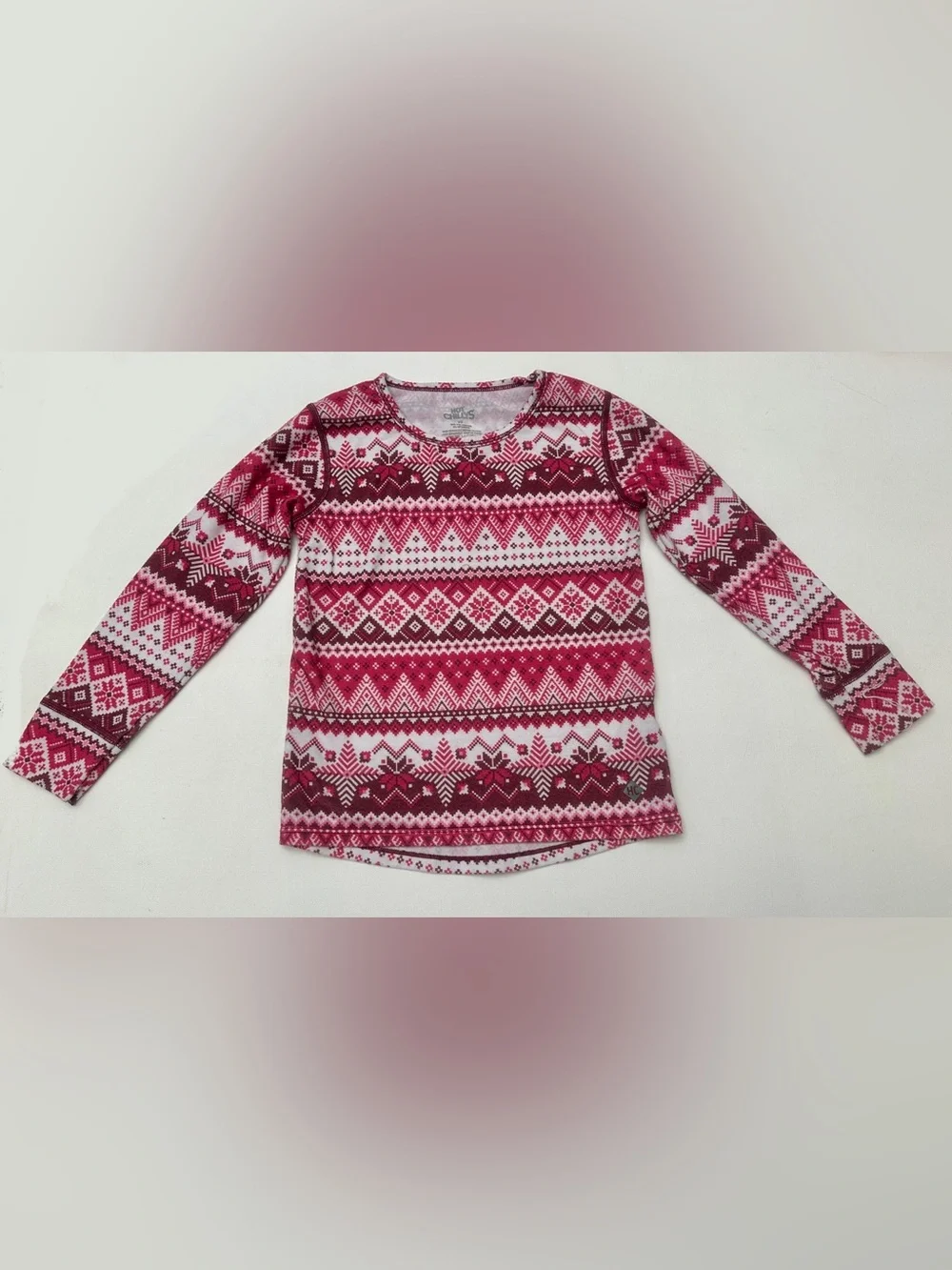 Hot Chillys girl’s print baselayer pajama sets.  Size 3T.